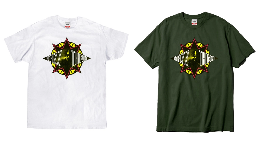 GANG STARR / STILLAS "JAZZ THING" T-SHIRT (ARMY GREEN XL)