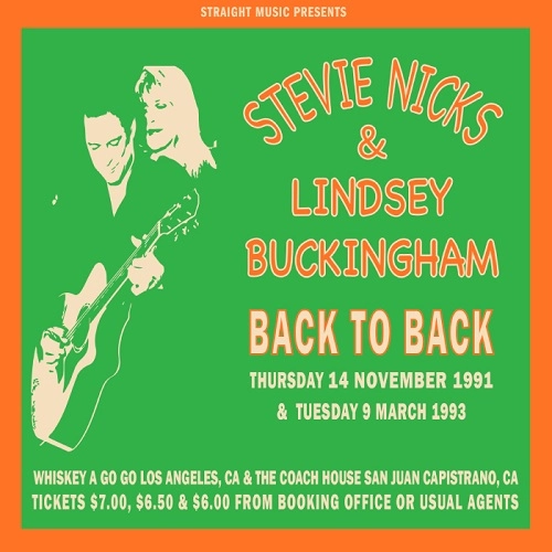 STEVIE NICKS / LINDSEY BUCKINGHAM / スティーヴィー・ニックス&リンジー・バッキンガム / バック･トゥ･バック