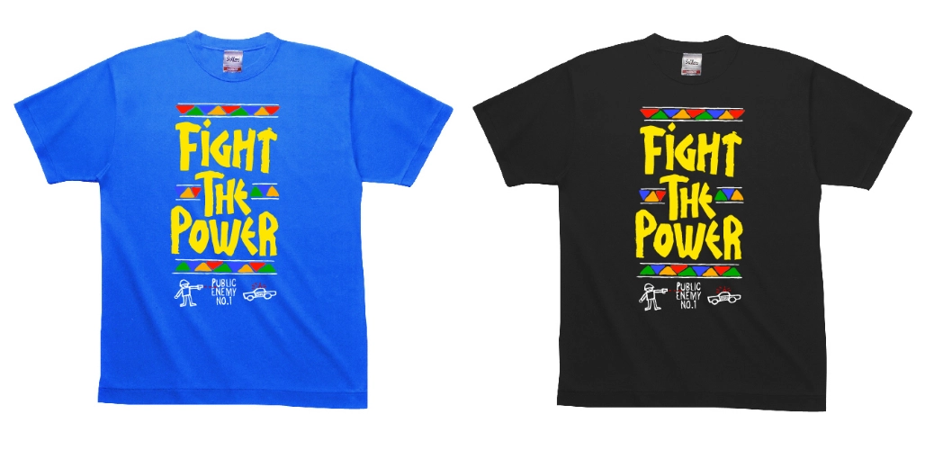 PUBLIC ENEMY / パブリック・エナミー / STILLAS "FIGHT THE POWER"T-SHIRT (ROYAL BLUE L)