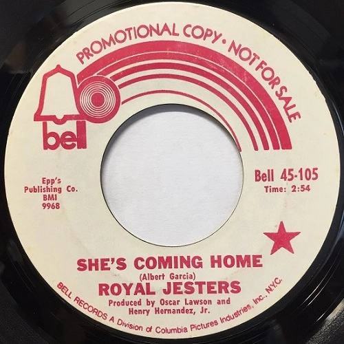 ROYAL JESTERS / SHE'S COMING HOME