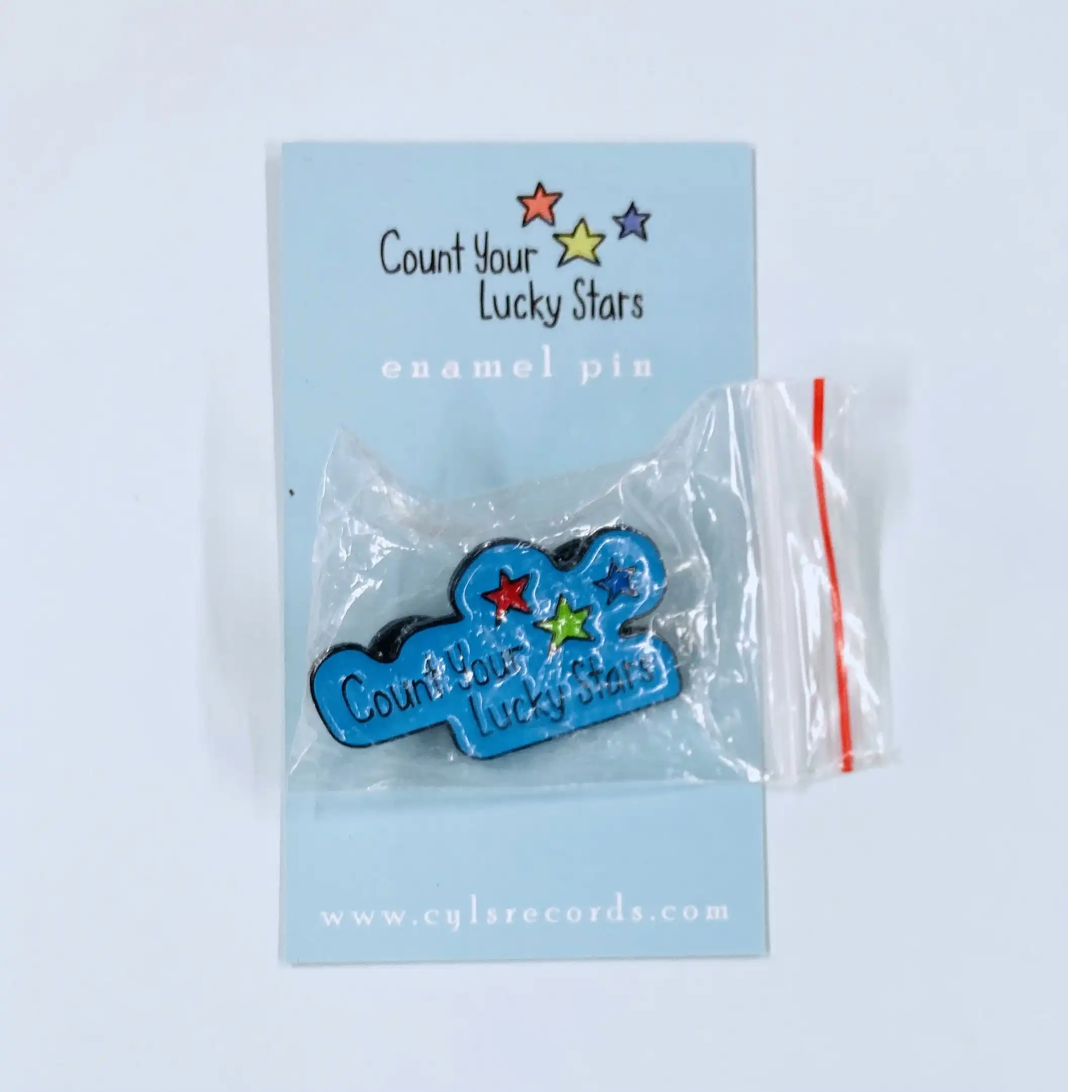 COUNT YOUR LUCKY STARS (LABEL) / LOGO ENAMEL PIN