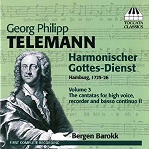 BERGEN BAROKK / ベルゲン・バロック / TELEMANN:HARMONISCHER GOTTES-DIENST,VOL.3:SEVEN CANTATAS