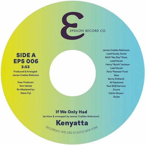 KANYATTA / IF WE ONLY HAD / DIDN'T I TREAT YOU RIGHT GIRL