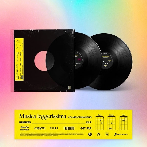 COLAPESCE & DIMARTINO / コラペッシェ & ディマルティノ / MUSICA LEGGERISSIMA - REMIXES" - 2LP NERI