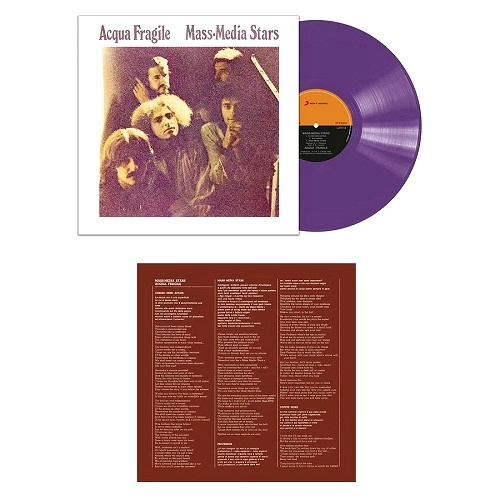 ACQUA FRAGILE / アクア・フラジーレ / MASS MEDIA STARS: 180g VIOLET COLOURED VINYL