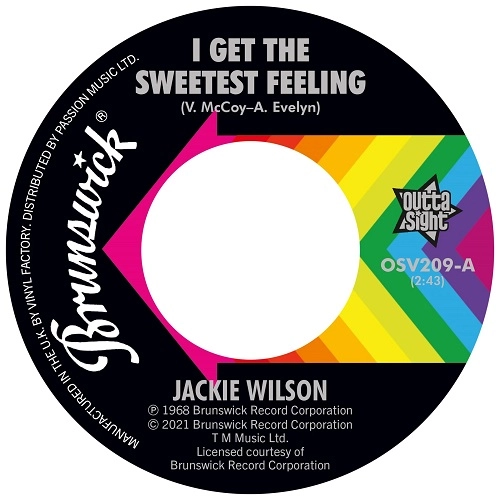 JACKIE WILSON / ジャッキー・ウィルソン / I GET THE SWEETEST FEELING / IT ONLY HAPPENS WHEN I LOOK AT YOU