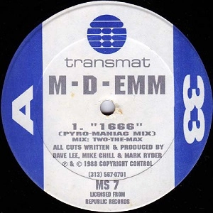 M-D-EMM / 1666 / GET ACIDIC (1988 ORIGINAL BLUE LABEL)