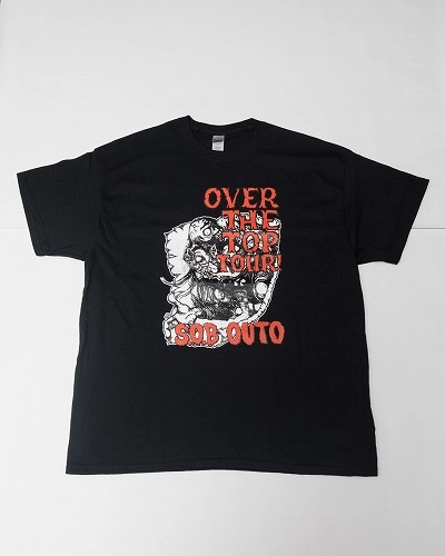 S.O.B / OUTO / XL / OVER THE TOP TOUR TEE (BLACK X RED)