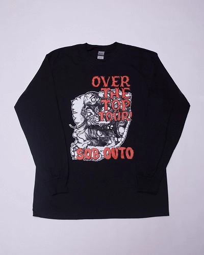 S.O.B / OUTO / XL / OVER THE TOP TOUR TEE LONG TEE (BLACK X RED)