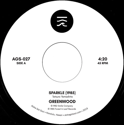 GREENWOOD / グリーンウッド / "SPARKLE (BLACK VINYL) (7"")"