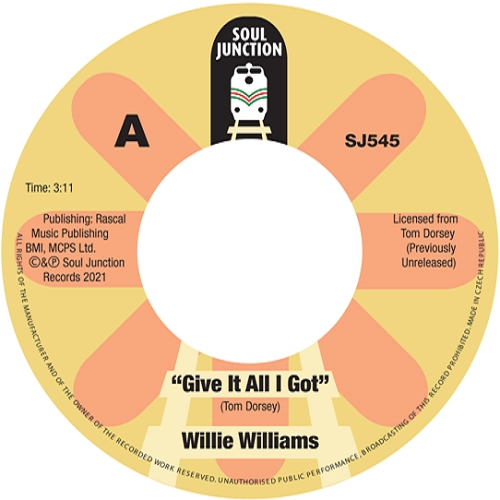 WILLIE WILLIAMS / ウィリー・ウィリアムス / GIVE IT ALL I GOT / DO YOU UNDERSTAND