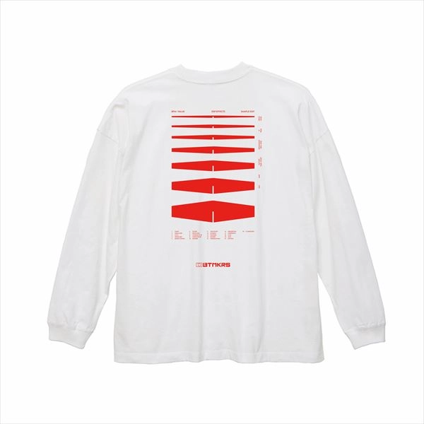 ASTROLLAGE / BTMKRS Pad Long T-shirts WHITE/RED SIZE:S