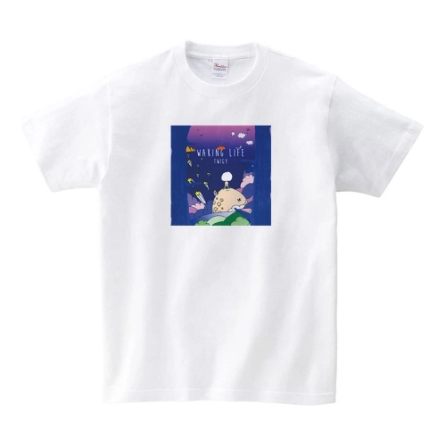 TWIGY / "WAKING LIFE" T-SHIRTS (WHITE L)