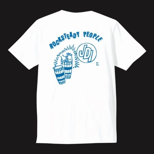 ROCK A SHACKA T-SHIRT / JDI CONGA LOGO T-SHIT WHITE S SIZE