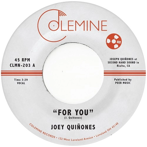 JOEY QUINONES / FOR YOU / ON TAITT ST. (COLOR VINYL)
