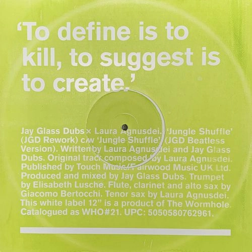 JAY GLASS DUBS & LAURA AGNUSDEI / JUNGLE SHUFFLE (GREEN)