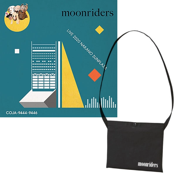 moonriders / ムーンライダーズ / LIVE 2020 NAKANO SUNPLAZA （LP） ブラック サコッシュ付きセット