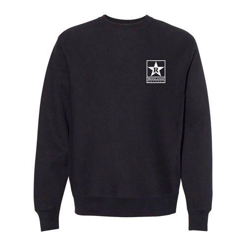 REVELATION RECORDS / L/EMBROIDERED CREW SWEATSHIRT (BLACK)