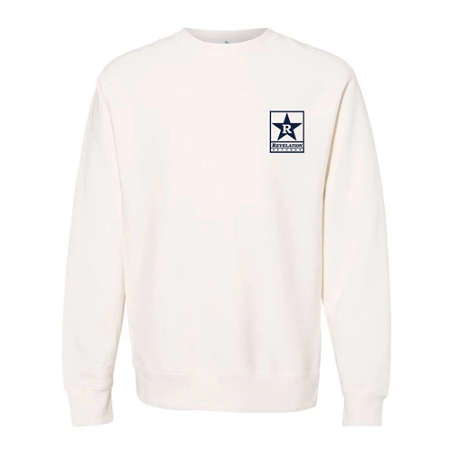 REVELATION RECORDS / L/EMBROIDERED CREW SWEATSHIRT (BONE)
