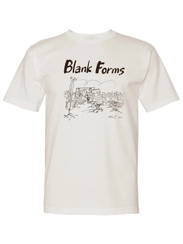 AKIO SUZUKI / 鈴木昭男 / T-SHIRT (COVID-19 DESIGN, BLACK ON NATURAL) SIZE XL