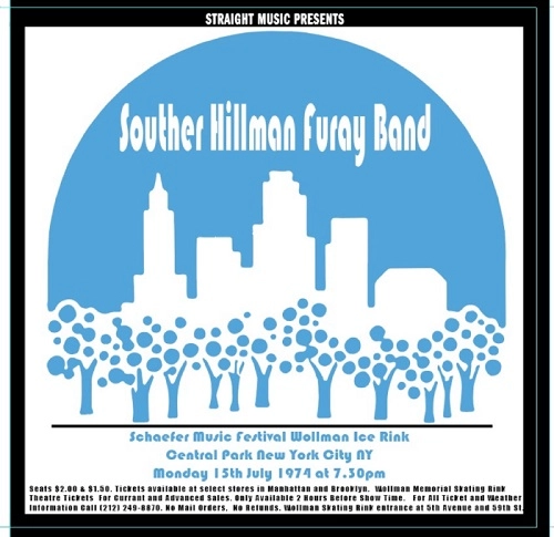SOUTHER,HILLMAN,FURAY BAND / サウザー・ヒルマン・フューレイ・バンド / ライヴ･イン･セントラルパーク、ニューヨーク1974