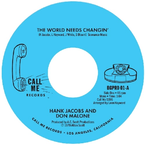 HANK JACOBS / THE WORLD NEEDS CHANGIN' / GETTING' ON DOWN