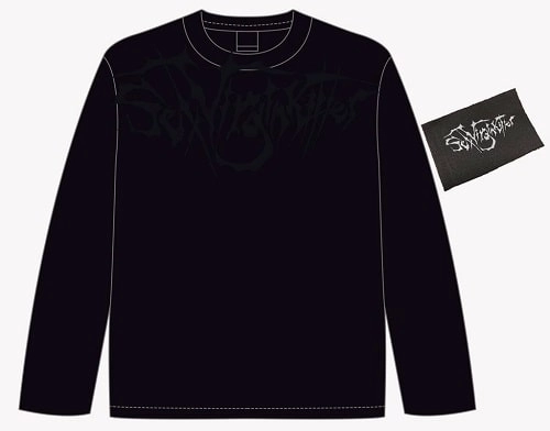 Sex Virgin Killer / XL / "New Logo" Long Sleeve (Black×Black)＋布パッチ付