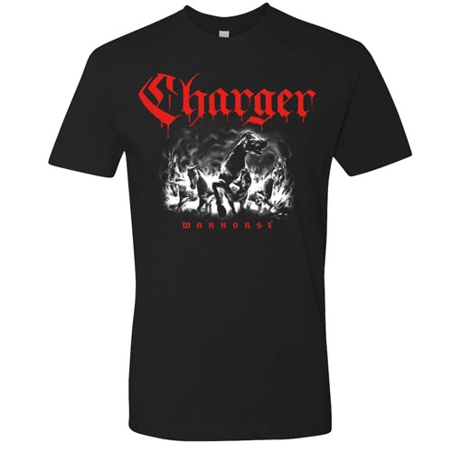 CHARGER (PUNK/US) / M/WARHORSE BLACK T-SHIRT