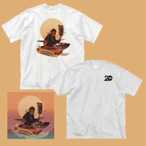 DJ FUNNEL / DJファンネル / BASTARD JAZZ 20 YEAR ANNIVERSARY OFFICIAL DJ MIX + T-shirts M