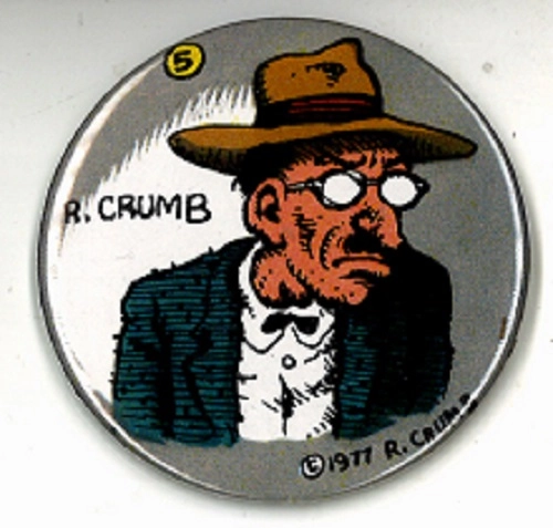 ROBERT CRUMB / ロバート・クラム / BUTTON 058:R. CRUMB VARIANT:FAMOUS CARTOONIST SERIES