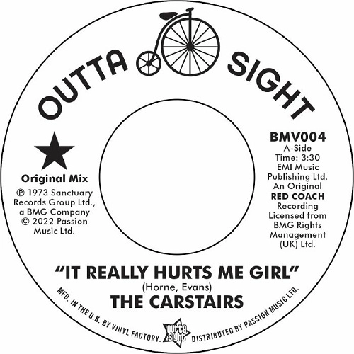 CARSTAIRS / IT REALLY HURTS ME GIRL / TOM MOULTON REMIX