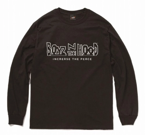 RAP TEES / BOYZ N THE HOOD LOGO 1 L/S TEE (BLACK XL)