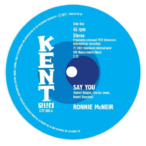 RONNIE MCNEIR / ロニー・マクネア / "SAY YOU / I'M SORRY (7"")"
