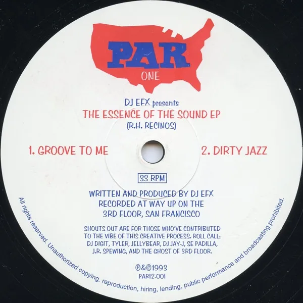 DJ EFX / ESSENCE OF THE SOUND EP