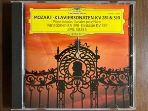 EMIL GILELS / エミール・ギレリス / MOZART: KLAVIERSONATEN KV 281 & 310 = PIANO SONATAS = SONATES POUR PIANO / VARIATIONEN KV 398 / FANTASIE KV 397