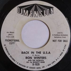 RON WINTERS / BACK IN THE U.S.A.