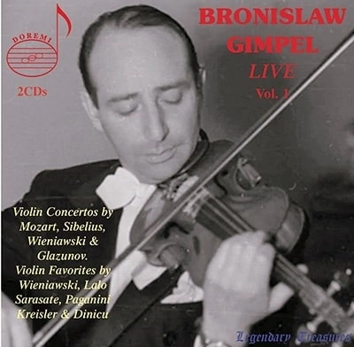 BRONISLAV GIMPEL / ブロニスワフ・ギンペル / BRONISLAW GIMPEL LIVE VOL.1(CD-R)