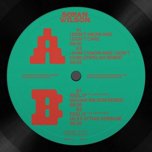 SOHAN WILSON / I DON'T KNOW I DON'T CARE / FEEL IT
