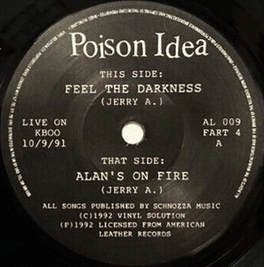POISON IDEA / FEEL THE DARKNESS (7")