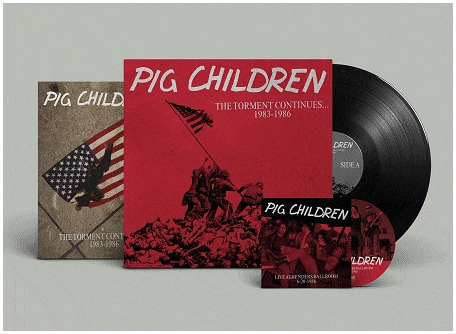 PIG CHILDREN / THE TORMENT CONTINUES... 1983-1986 (LP+CD/SOLID BLACK VINYL)