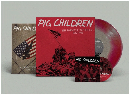 PIG CHILDREN / THE TORMENT CONTINUES... 1983-1986 (LP+CD/DIEHARD GREY RED SPLATTER VINYL)