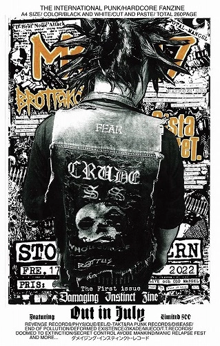 V.A.(DAMAGING INSTINCT ZINE) / ”DAMAGING INSTINCT ZINE" THE FIRST ISSUE 2022  - The International Punk Hardcore Fanzine