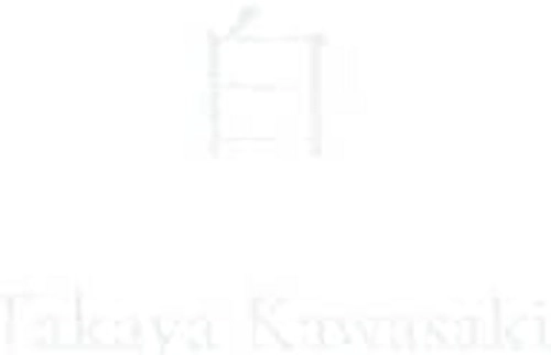 TAKAYA KAWASAKI / 川崎鷹也 / 白
