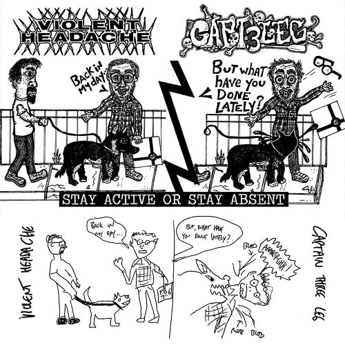 VIOLENT HEADACHE : CAPTAIN THREE LEG / STAY ACTIVE OR STAY ABSENT