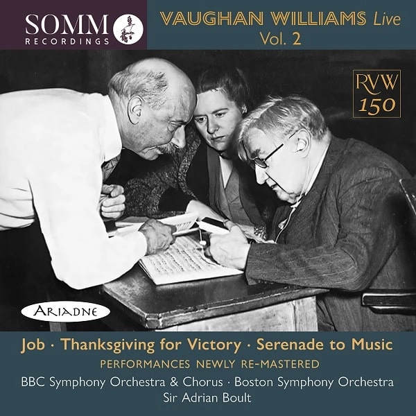 ADRIAN BOULT / エイドリアン・ボールト / V.WILLIAMS LIVE VOL.2