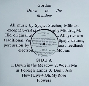 GORDAN / ゴルダン / DOWN IN THE MEADOW