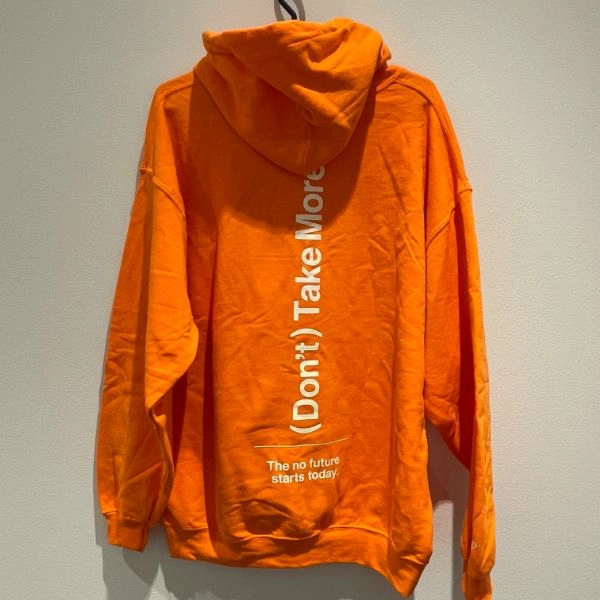 UNTRACE X TECHNIQUE FEAT. CRISTIAN VOGEL / HOODIE ORANGE x WHITE SIZE:M