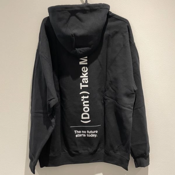 UNTRACE X TECHNIQUE FEAT. CRISTIAN VOGEL / HOODIE BLACK x WHITE SIZE:M