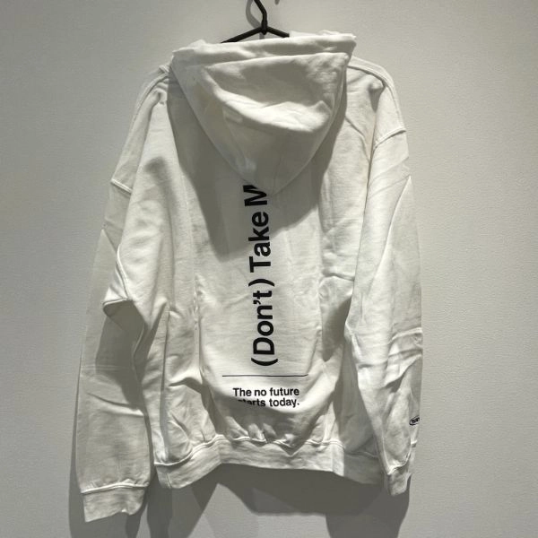UNTRACE X TECHNIQUE FEAT. CRISTIAN VOGEL / HOODIE WHITE x DARK NAVY SIZE:L