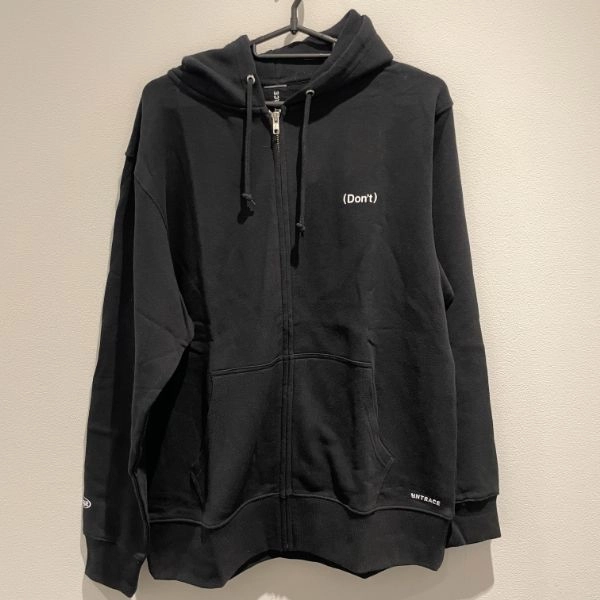 UNTRACE X TECHNIQUE FEAT. CRISTIAN VOGEL / ZIP HOODIE BLACK SIZE:XL